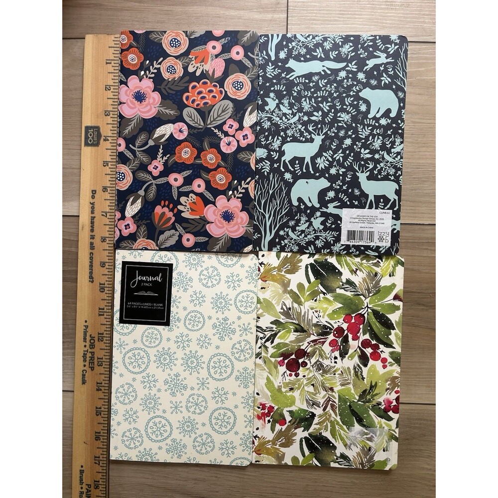 Journals:2 Lined 2 Blank 5.25x8.5inches— 60+pages